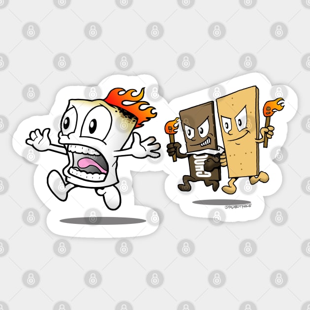 Funny Smores Chase Sticker by robotface